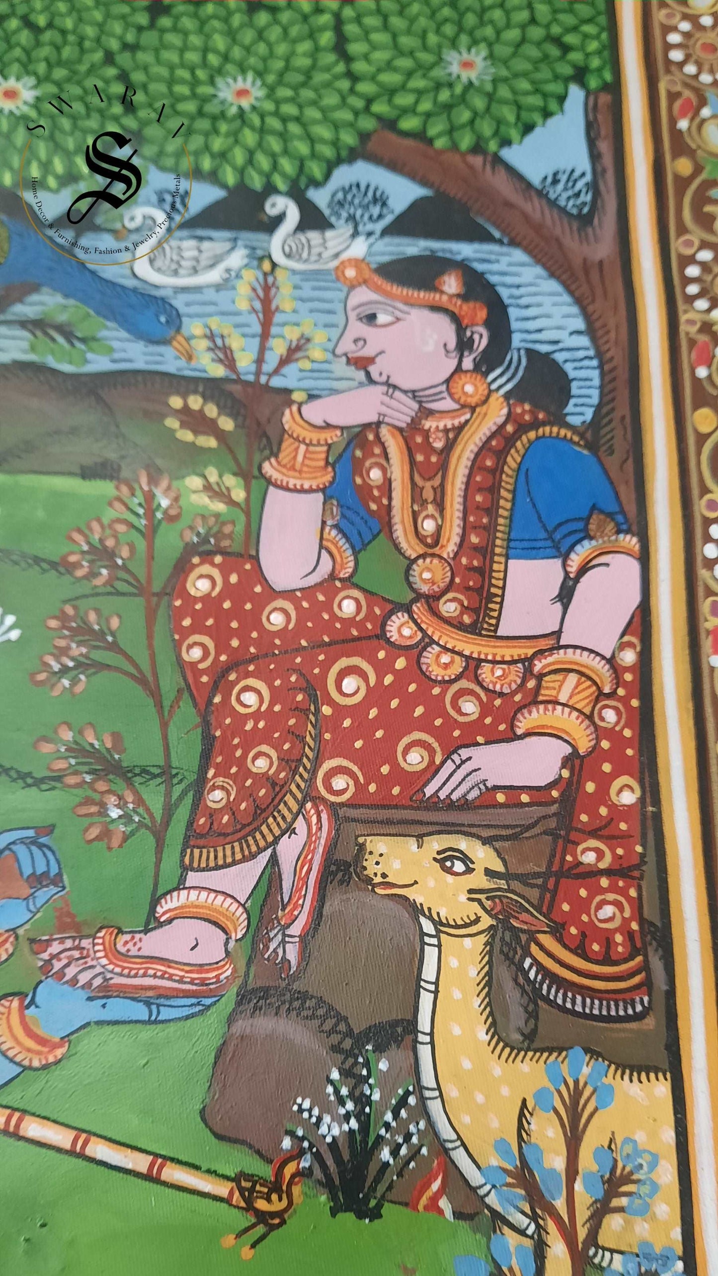 Radha Krishna pattachitra paintings. Size : 10 by 14 inch