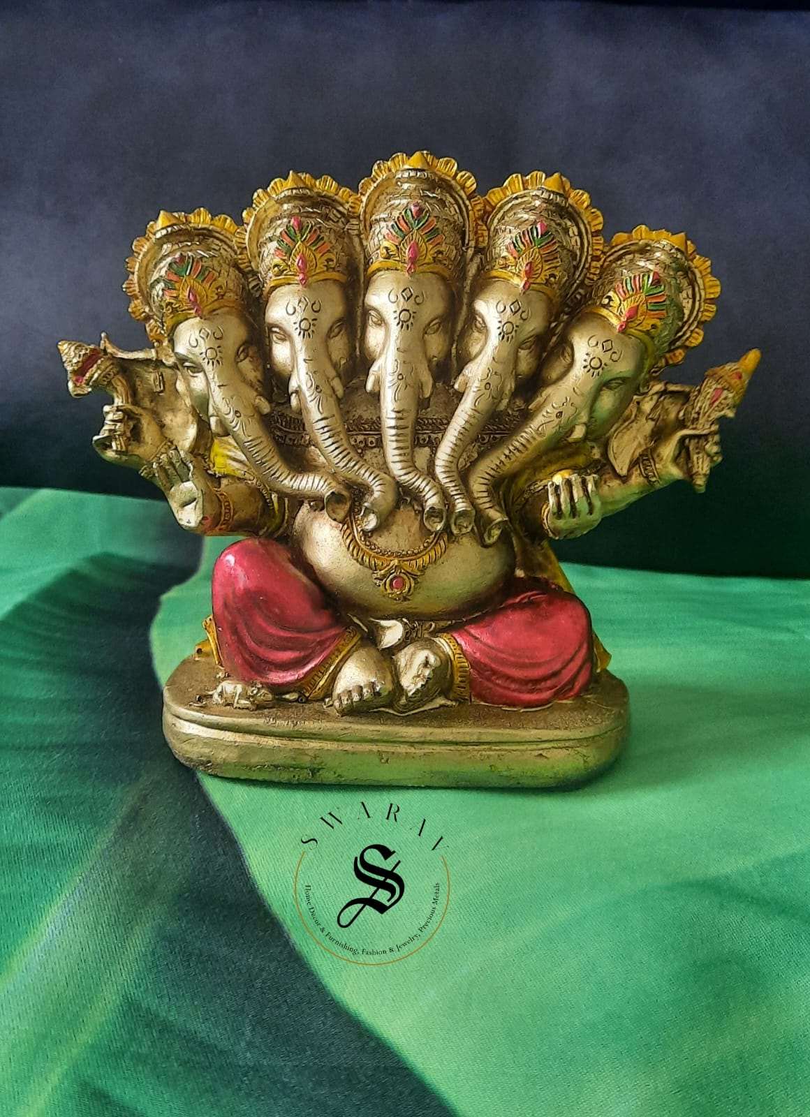 Resin Panchamukhi Ganesha
