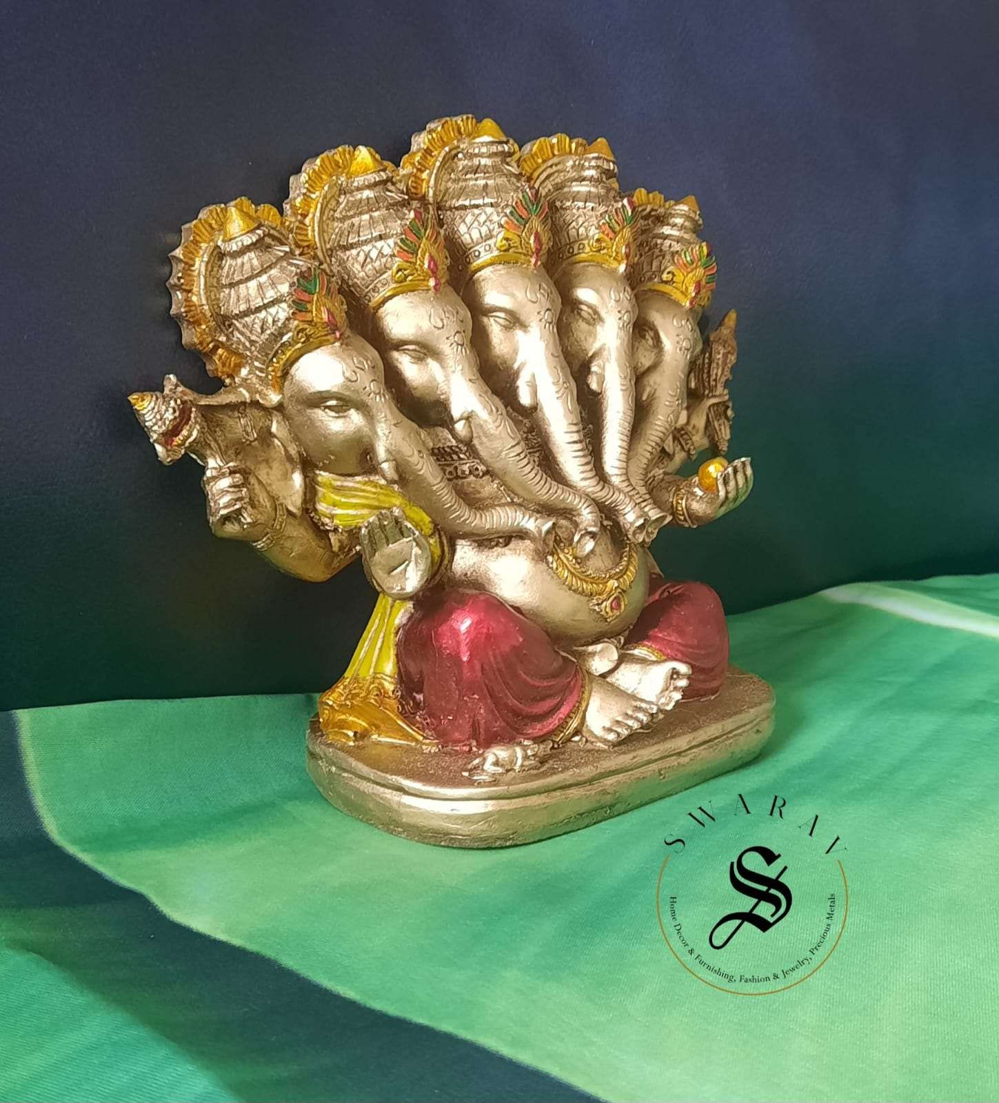 Resin Panchamukhi Ganesha