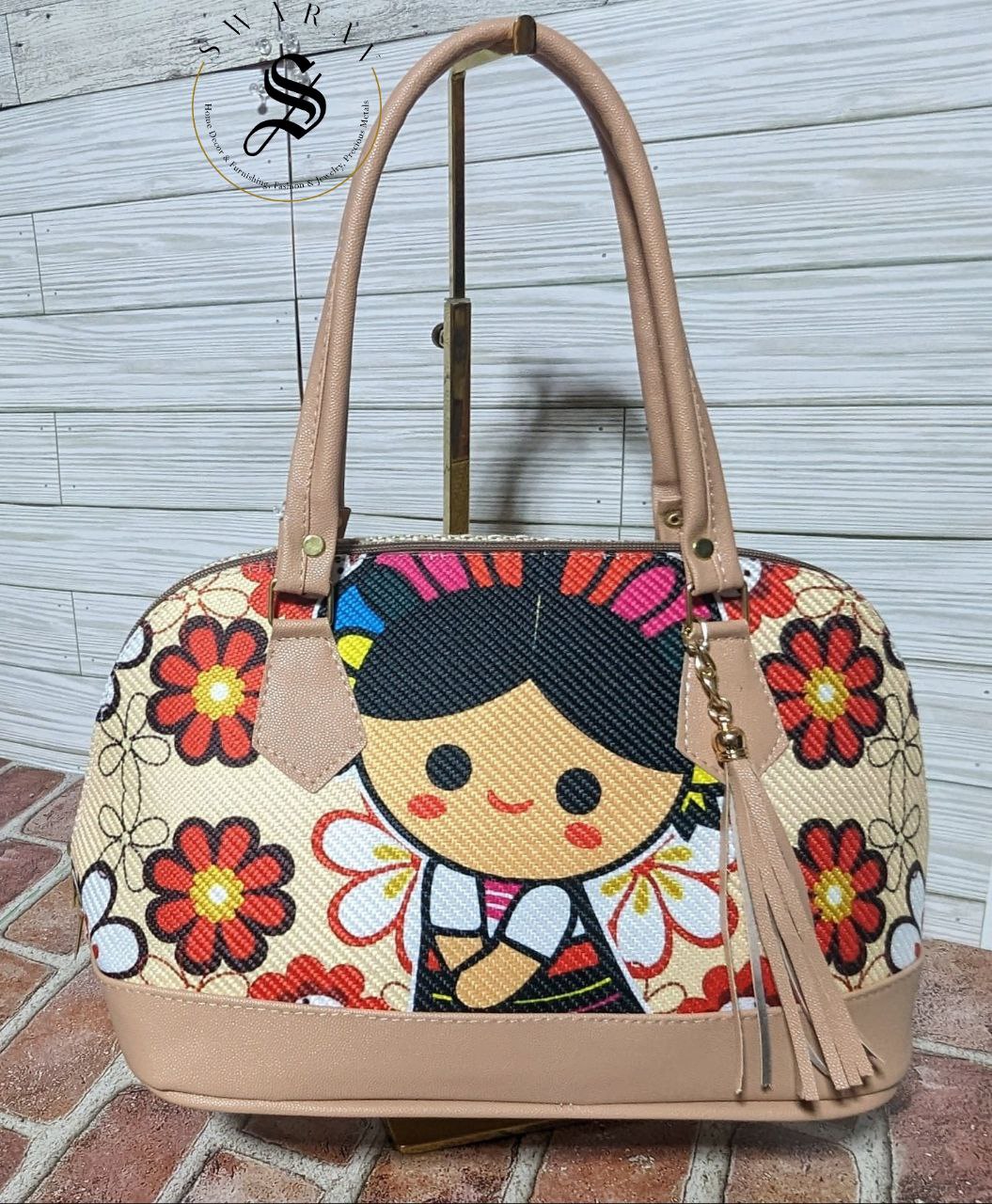 FREE SHIPPING 🚚 Women's Fancy Mini Duffle Jute Bag - Size - 16 by 8 inch