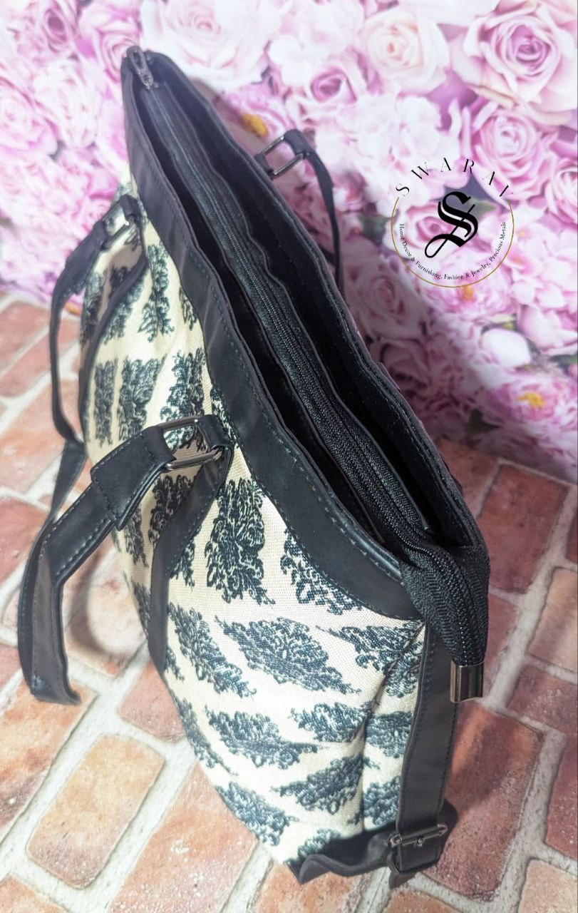 FREE SHIPPING ๐ Block Print Women's Laptop/Overnight/Travel /Multipurpose fabric shoulder Bag . Size - 18 by 13 by 5 inch.