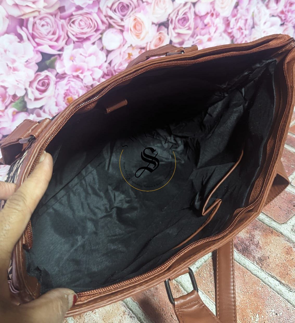 FREE SHIPPING π Floral Print Women's Laptop/Overnight/Travel /Multipurpose fabric shoulder Bag. Size - 18 by 13 by 5 inch.