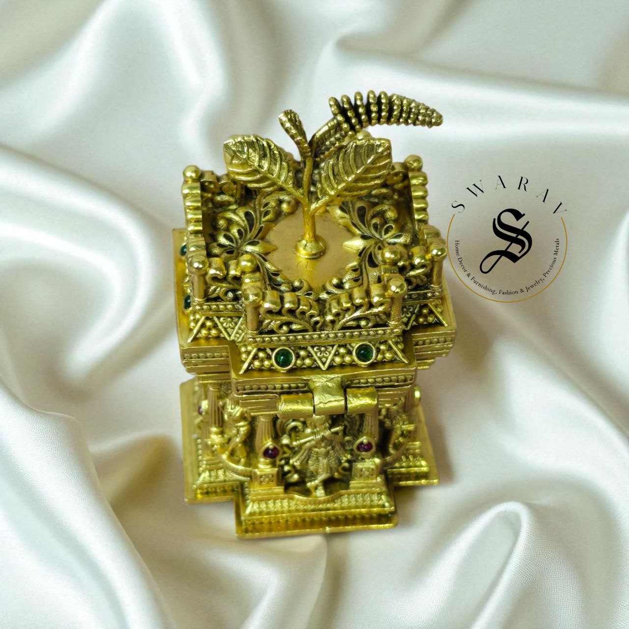 Holy Basil Tulasi kumkum/ Sindoor Box.