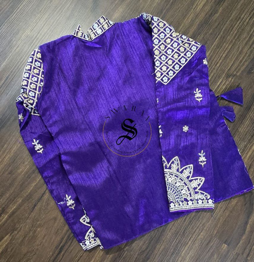 3pc palazzo koti set. Color - Purple. Size - M. Fits upto XL with margin inside.