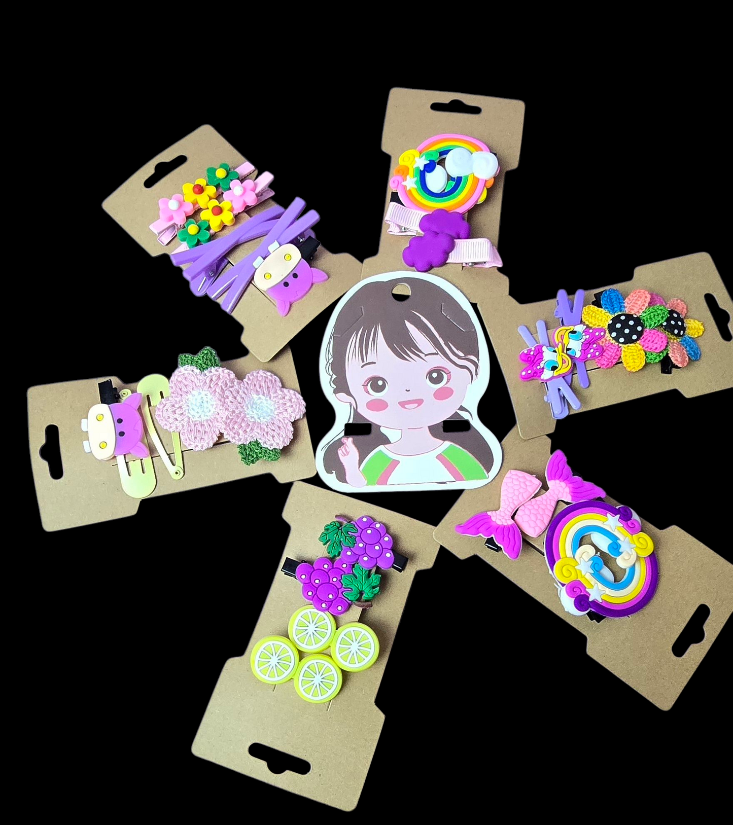 13 pair ( 26 piece) Baby girl hairpins. Comes in ready to gift/ preserve, box packing.