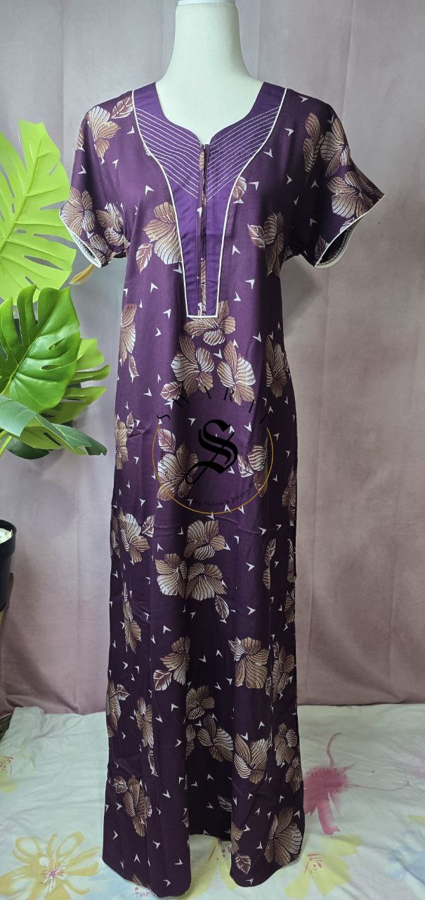 Premium Alpine fabric night gown. Size - Best fit up to XL.