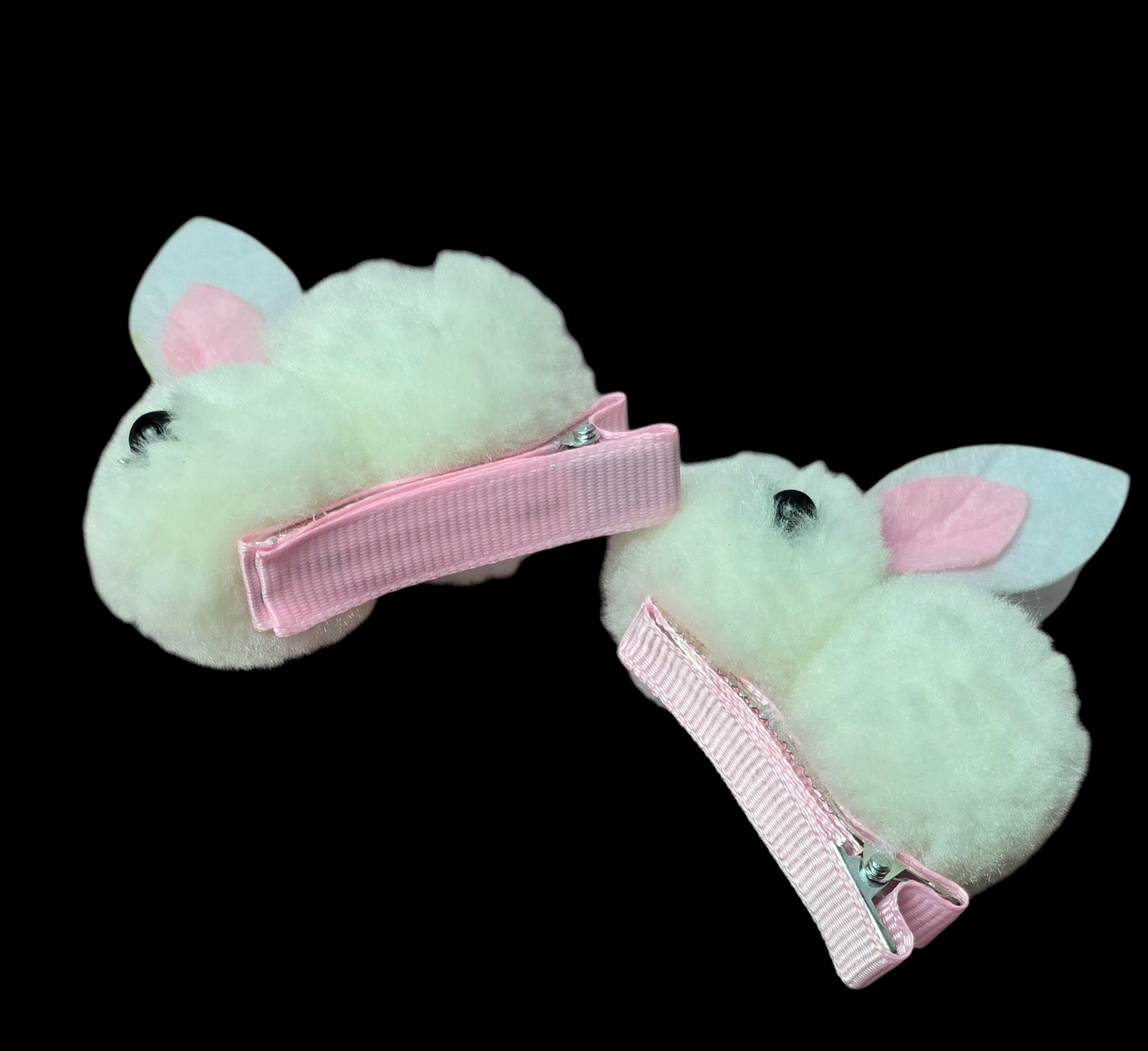 Pack of 3 pairs of cute bunny rabbit hair pin for baby girl.