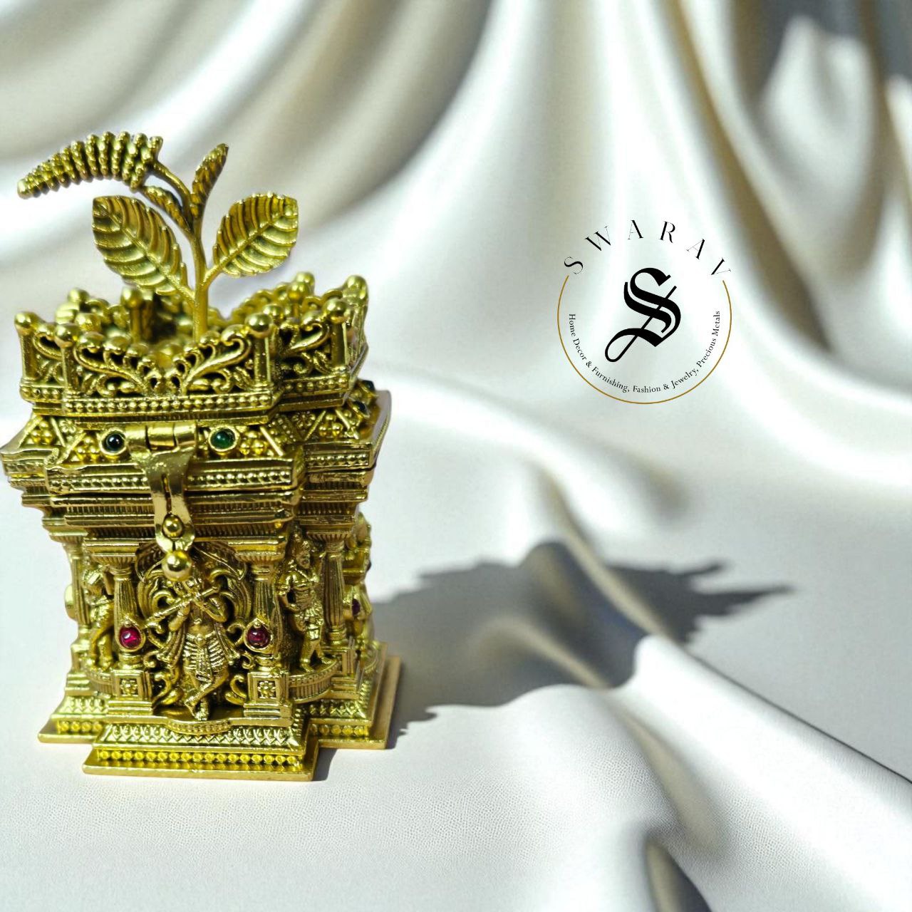 Holy Basil Tulasi kumkum/ Sindoor Box.