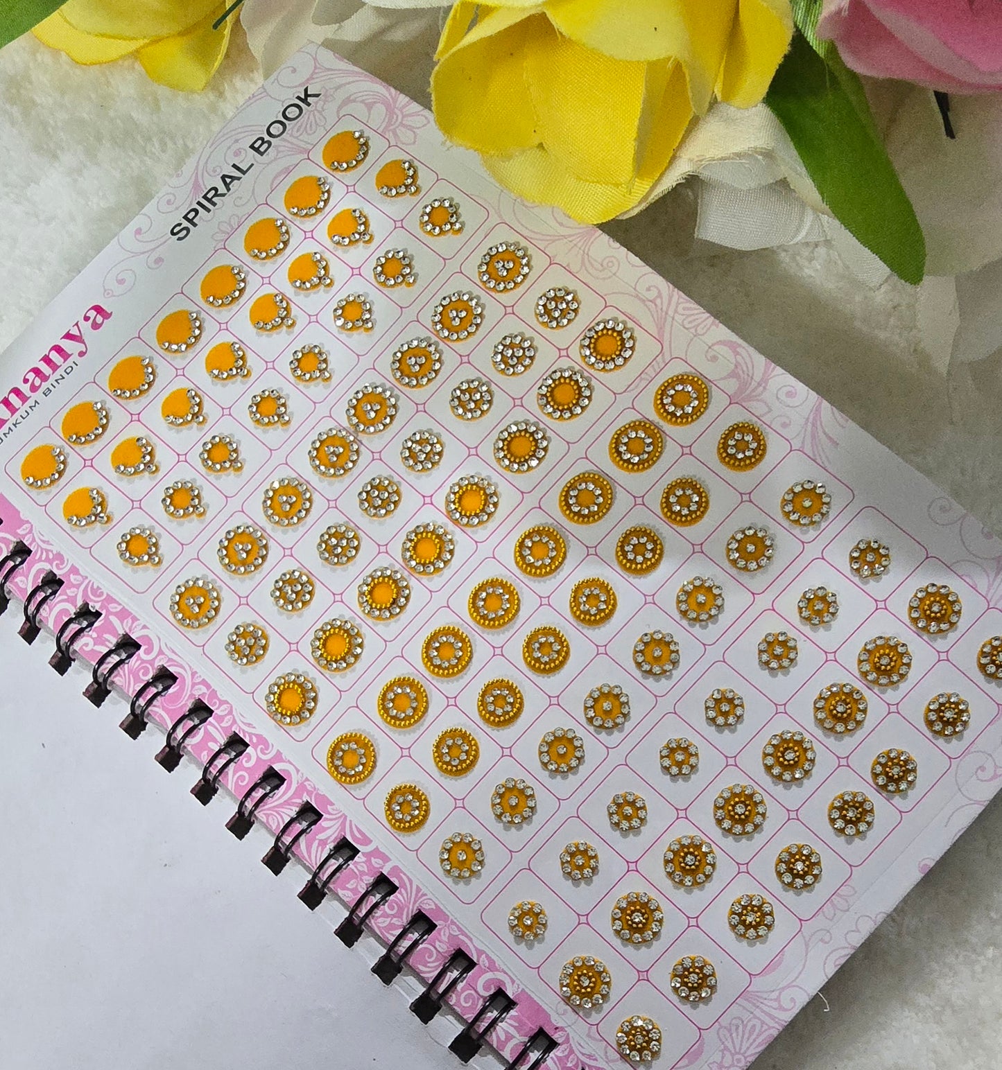 Ananya 960 count Stone Bindi Spiral book.