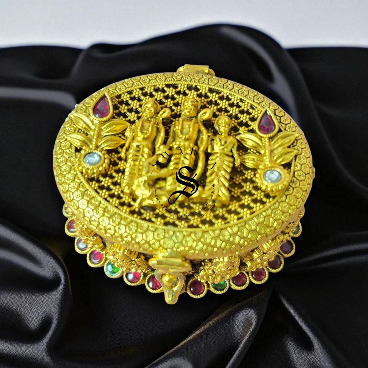 Royal tradition BUNDLE of Brass And Copper - Spice Box, Water pitcher and Kumkum box.