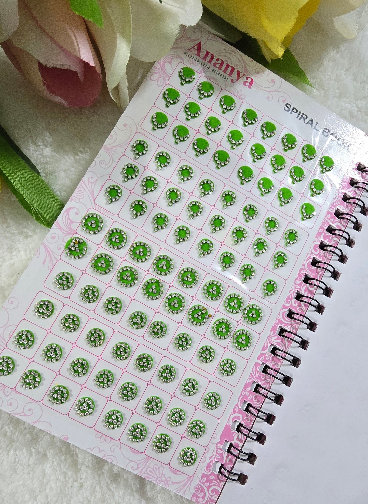 Ananya 960 count Stone Bindi Spiral book.