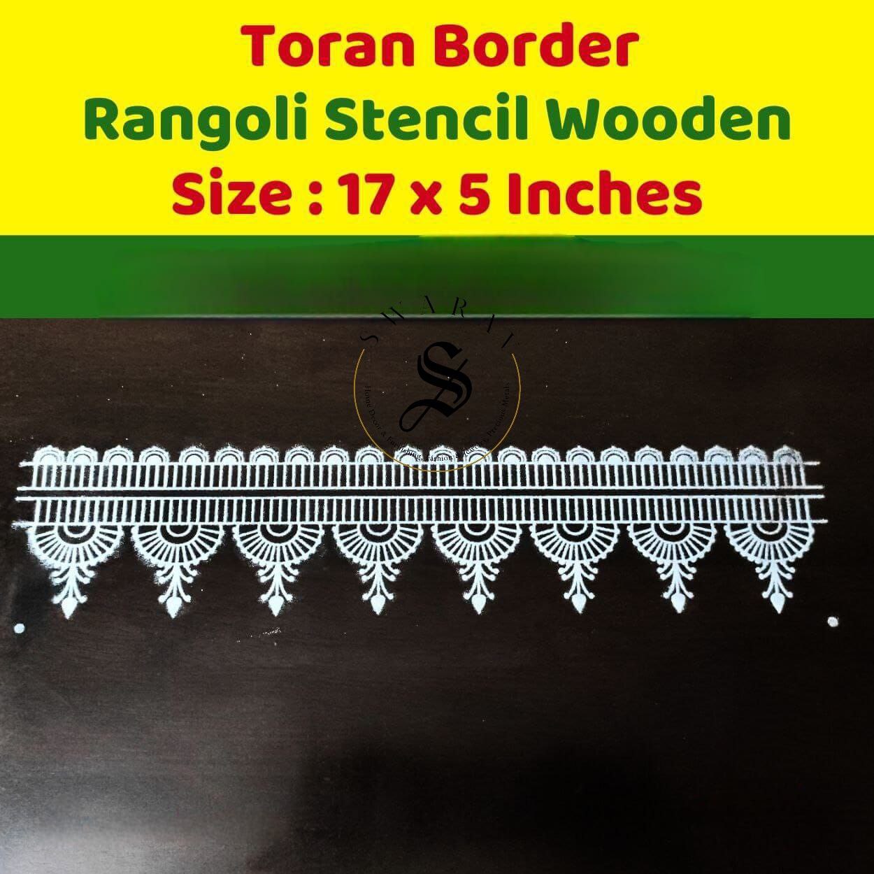 Wooden Frame Rangoli/ Kolam stencil. Set of 4.