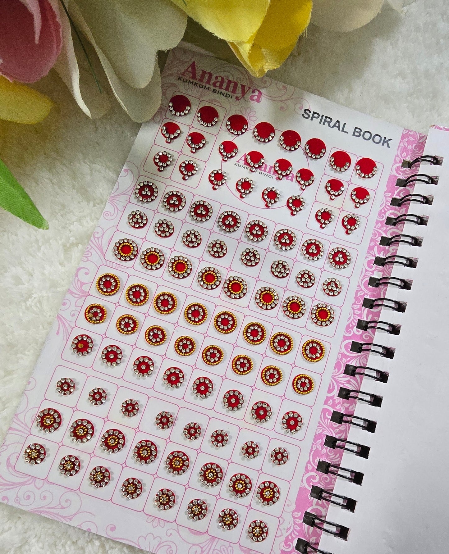 Ananya 960 count Stone Bindi Spiral book.