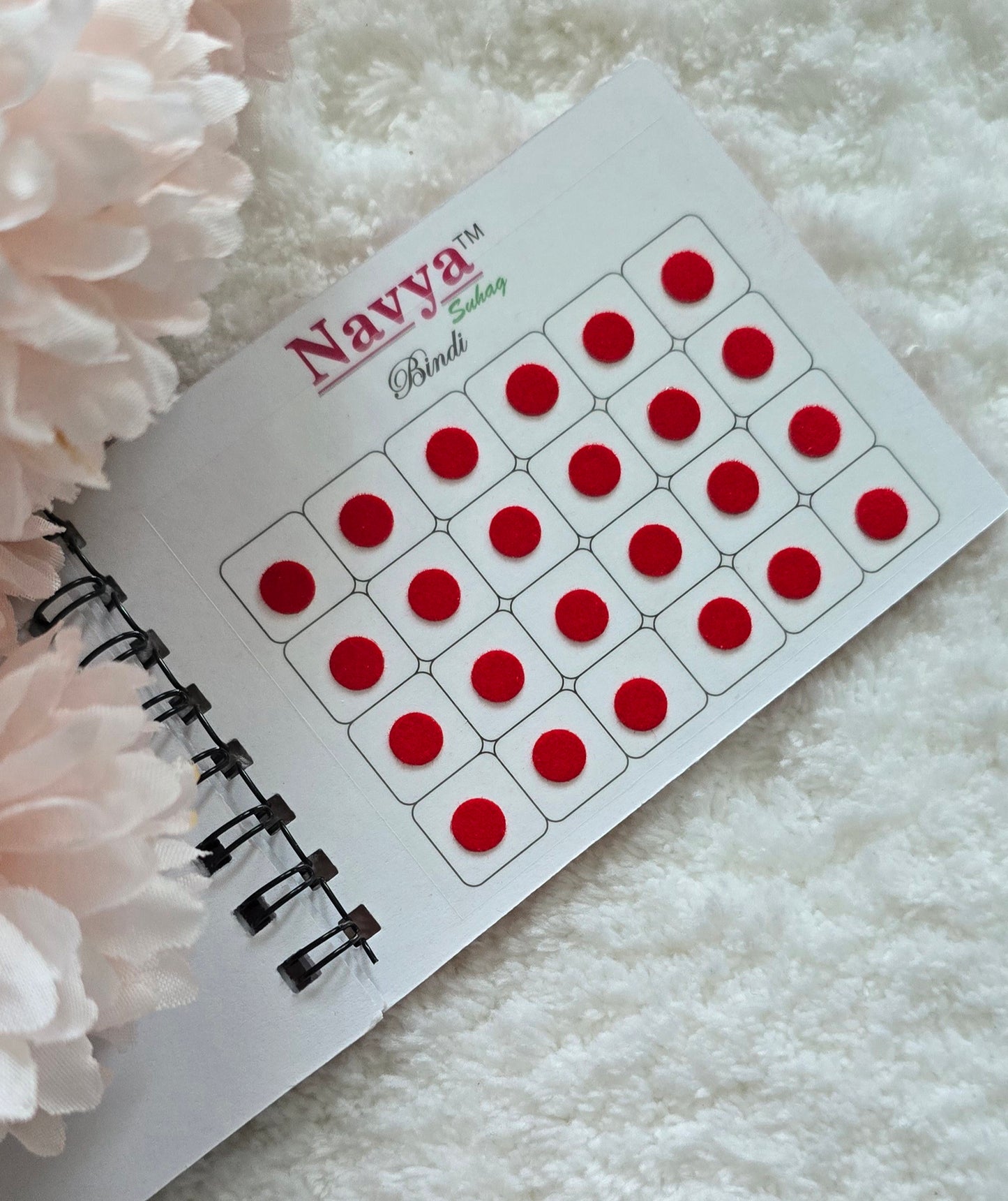 Pack of 2 - Navya multi-colored pocket size spiral bindi book.