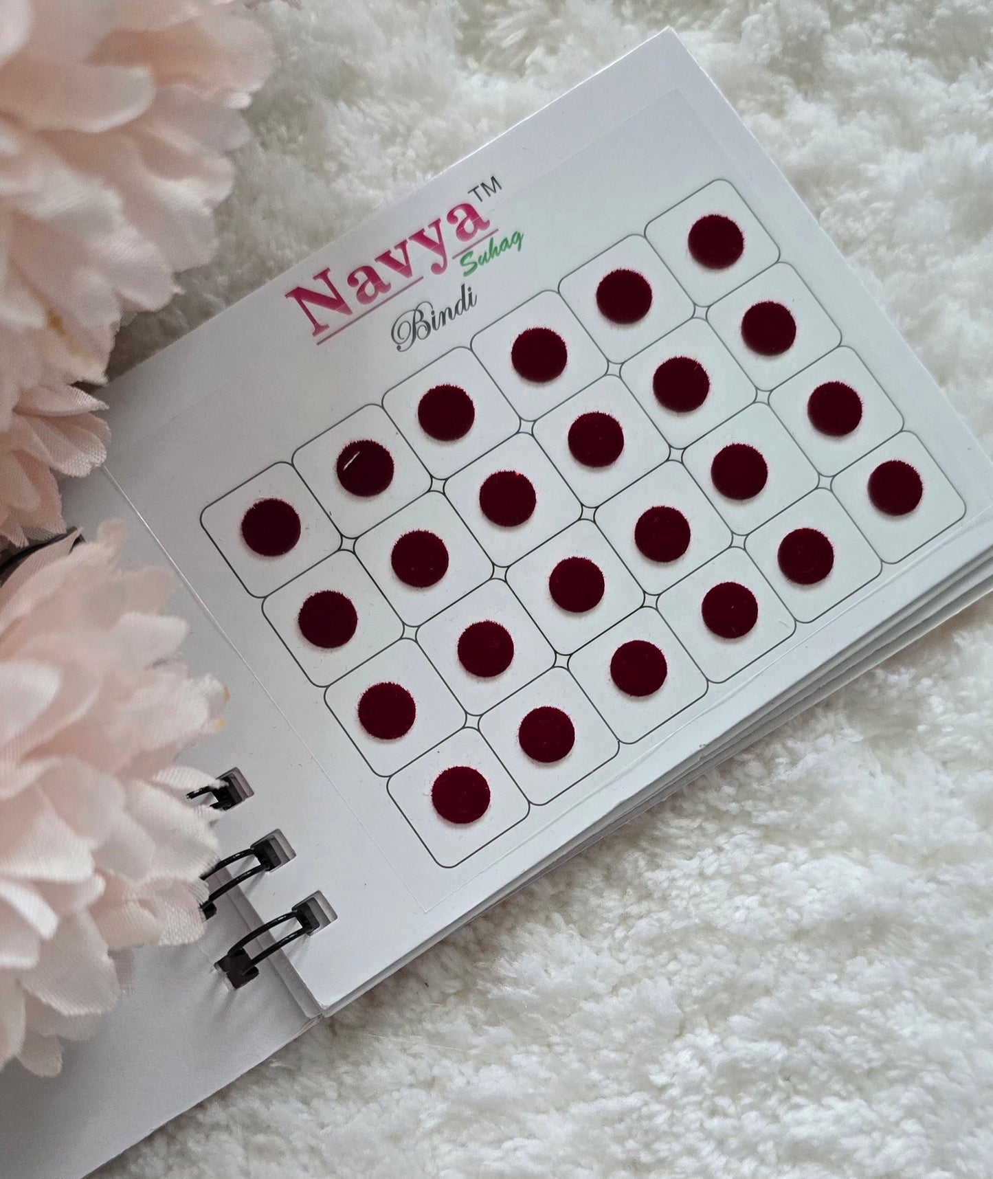 Pack of 2 - Navya multi-colored pocket size spiral bindi book.