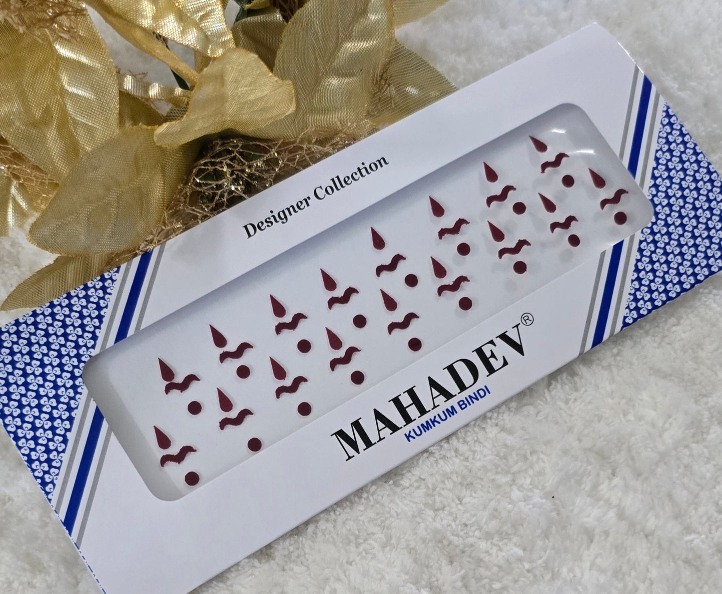 Mahadev Kalyanam Bindi. One style with multiple design ideas.
