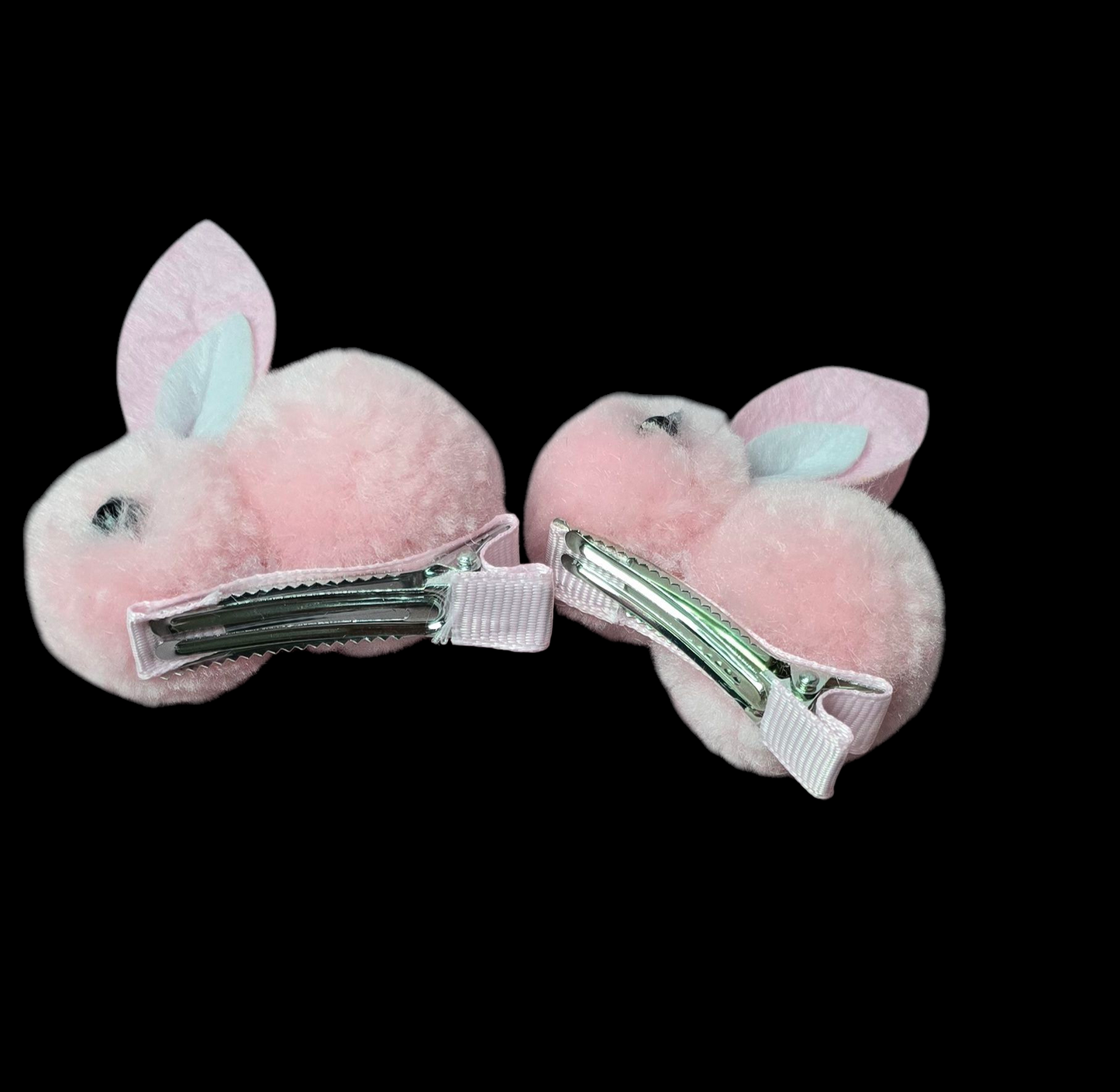 Pack of 3 pairs of cute bunny rabbit hair pin for baby girl.