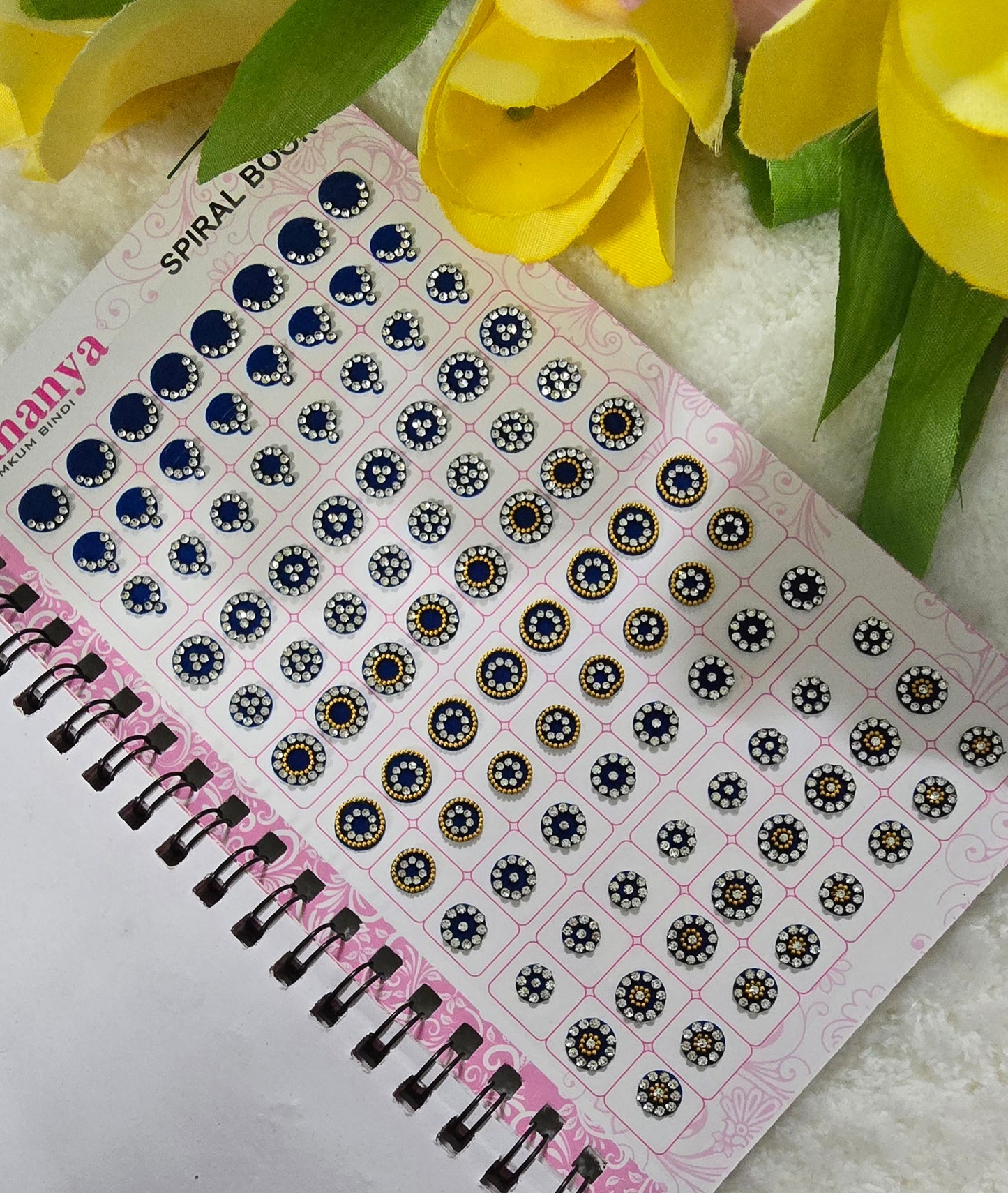 Ananya 960 count Stone Bindi Spiral book.