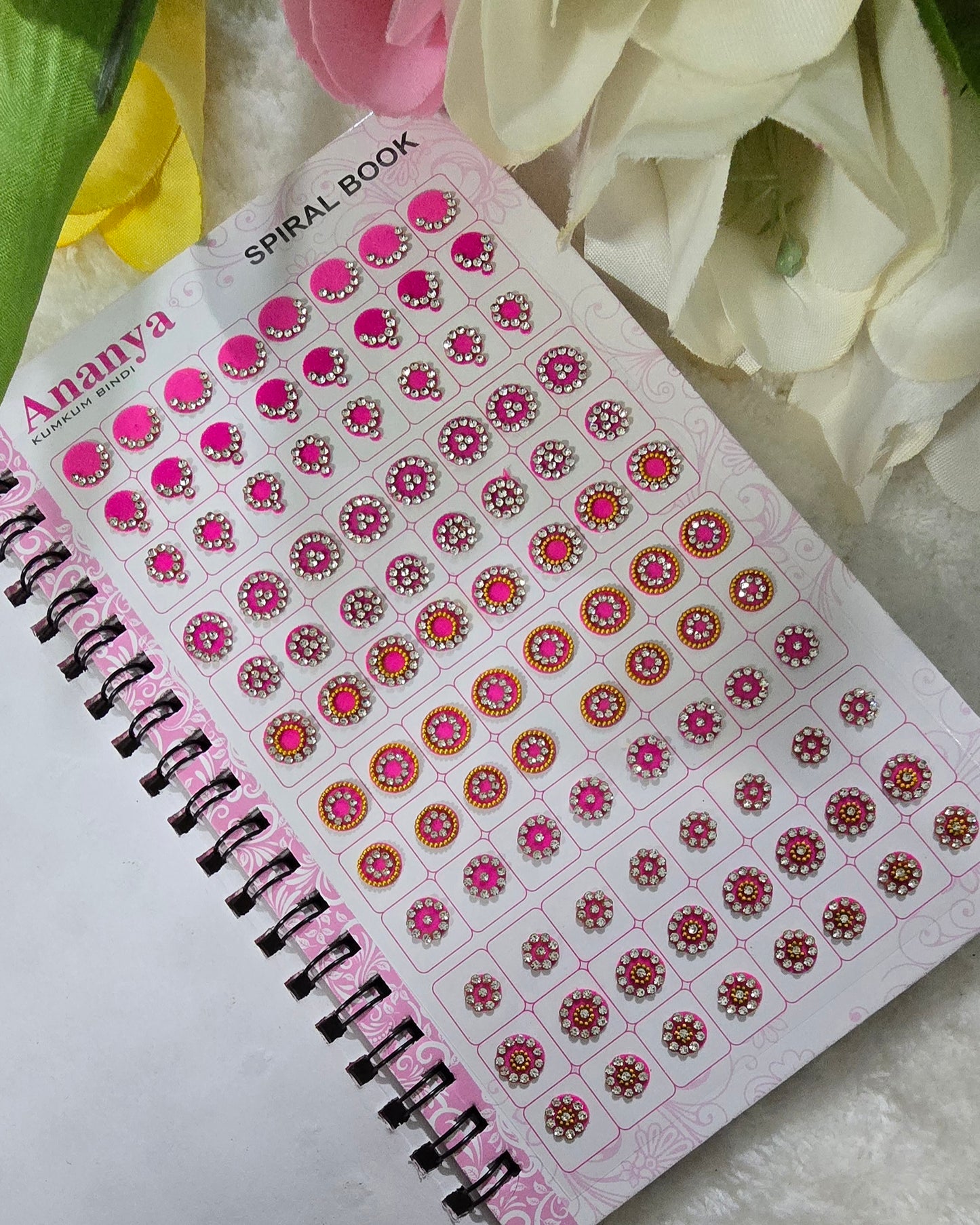 Ananya 960 count Stone Bindi Spiral book.