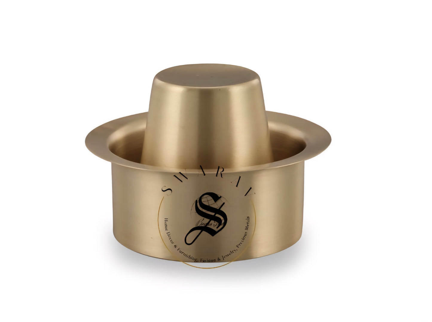 Pure Brass Set of 3, matt finish Indian Coffee filter and Dabara set. ( 2 sets of Dabara and 1 Coffee filter)