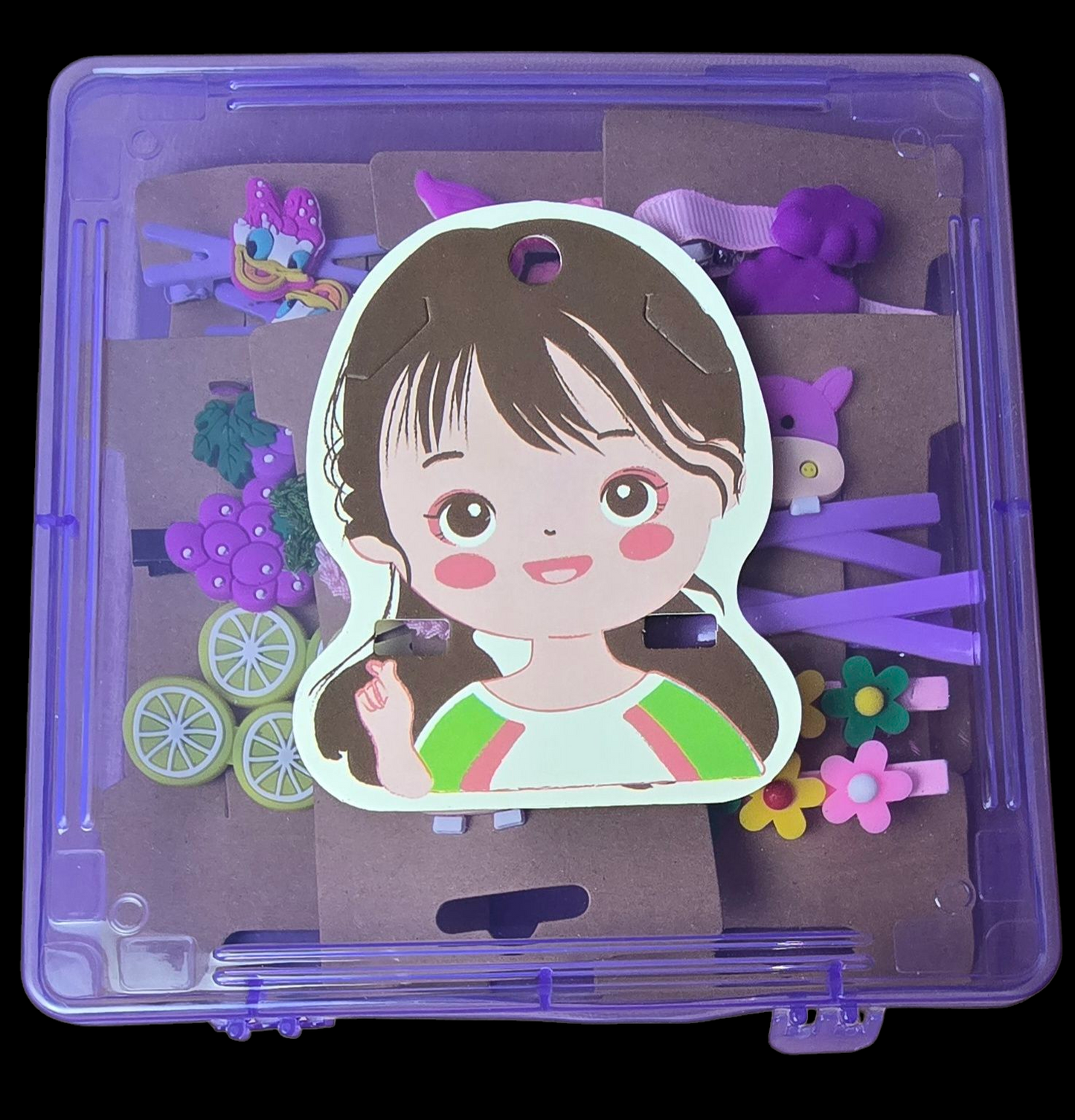 13 pair ( 26 piece) Baby girl hairpins. Comes in ready to gift/ preserve, box packing.