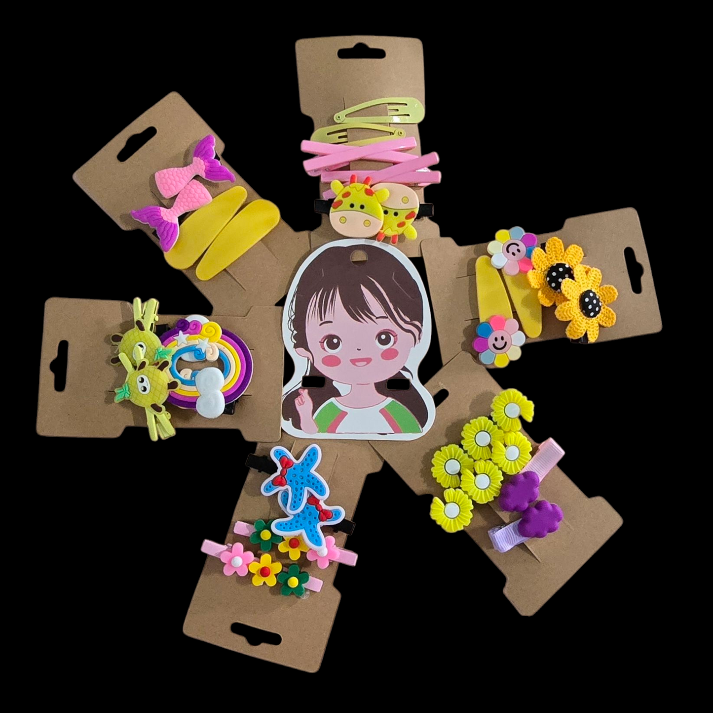 13 pair ( 26 piece) Baby girl hairpins. Comes in ready to gift/ preserve, box packing.