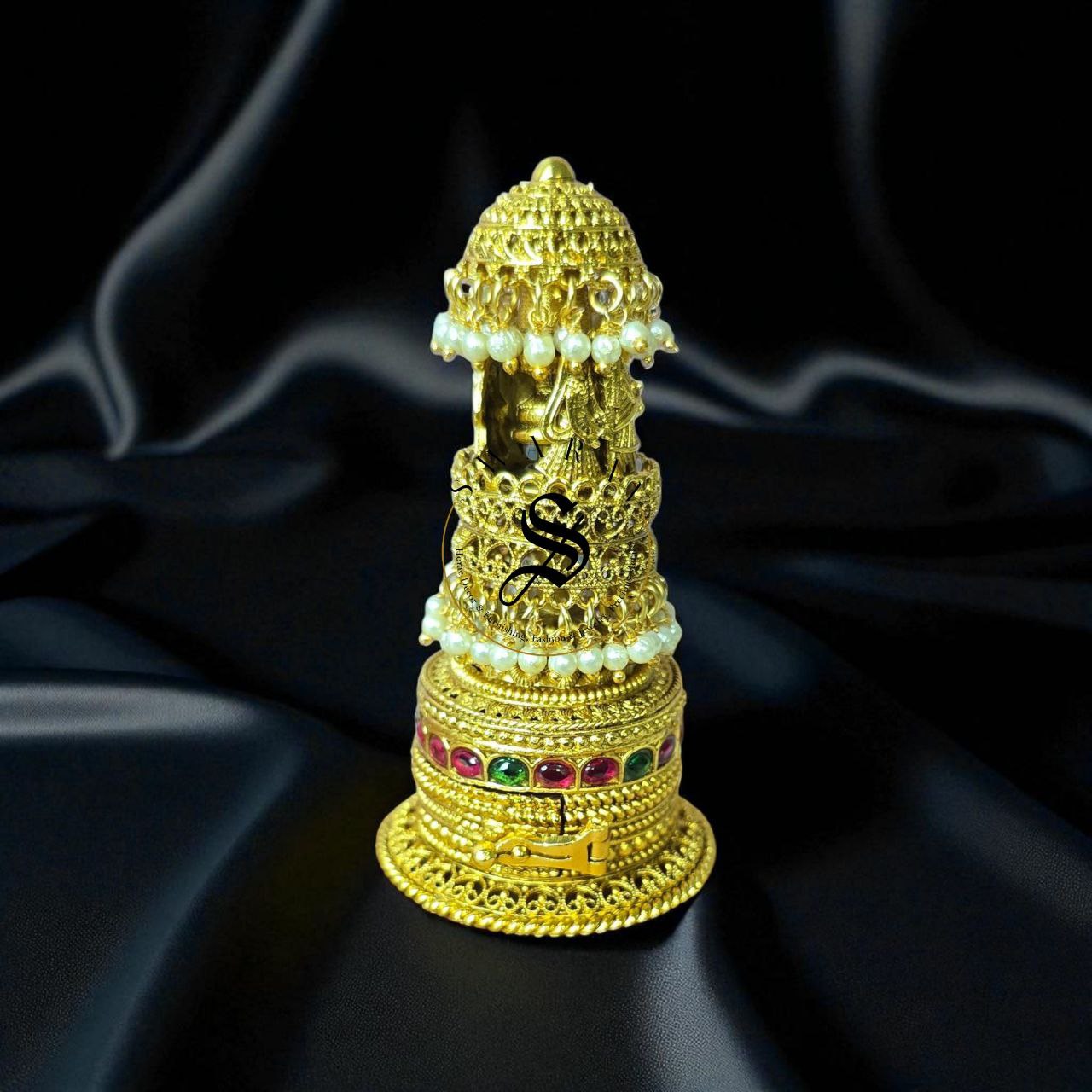 Royal umbrella kumkum/sindoor box