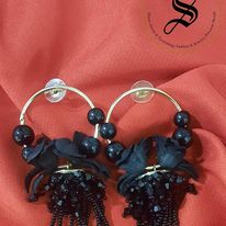 Floral Hoop Earrings