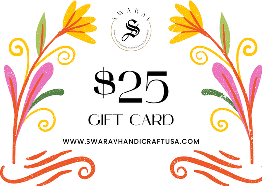 Celebrate Gifting with our SWARAV GIFT CARDS.