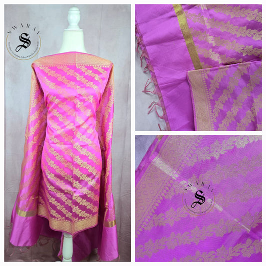 Banarasi Art Silk Dupatta with Zari weave. 2+ Colors inside. Length - 2.50 meter.