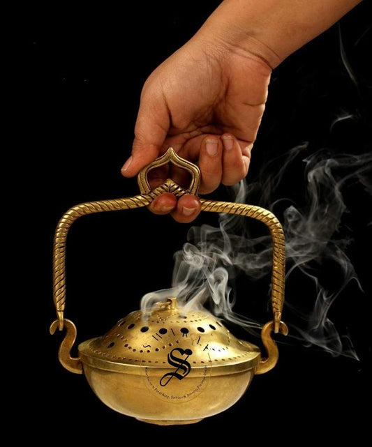 Brass Inscense Holder/ diffuser or Dhoop Daan.