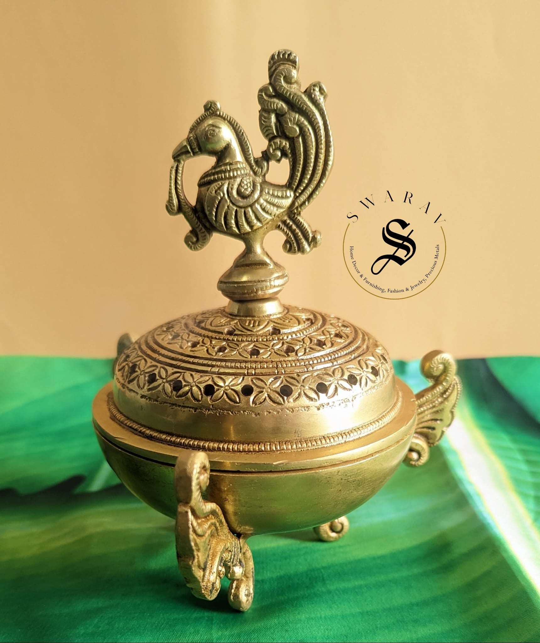 Inscense Holder/ diffuser or Dhoop Daan in Brass.