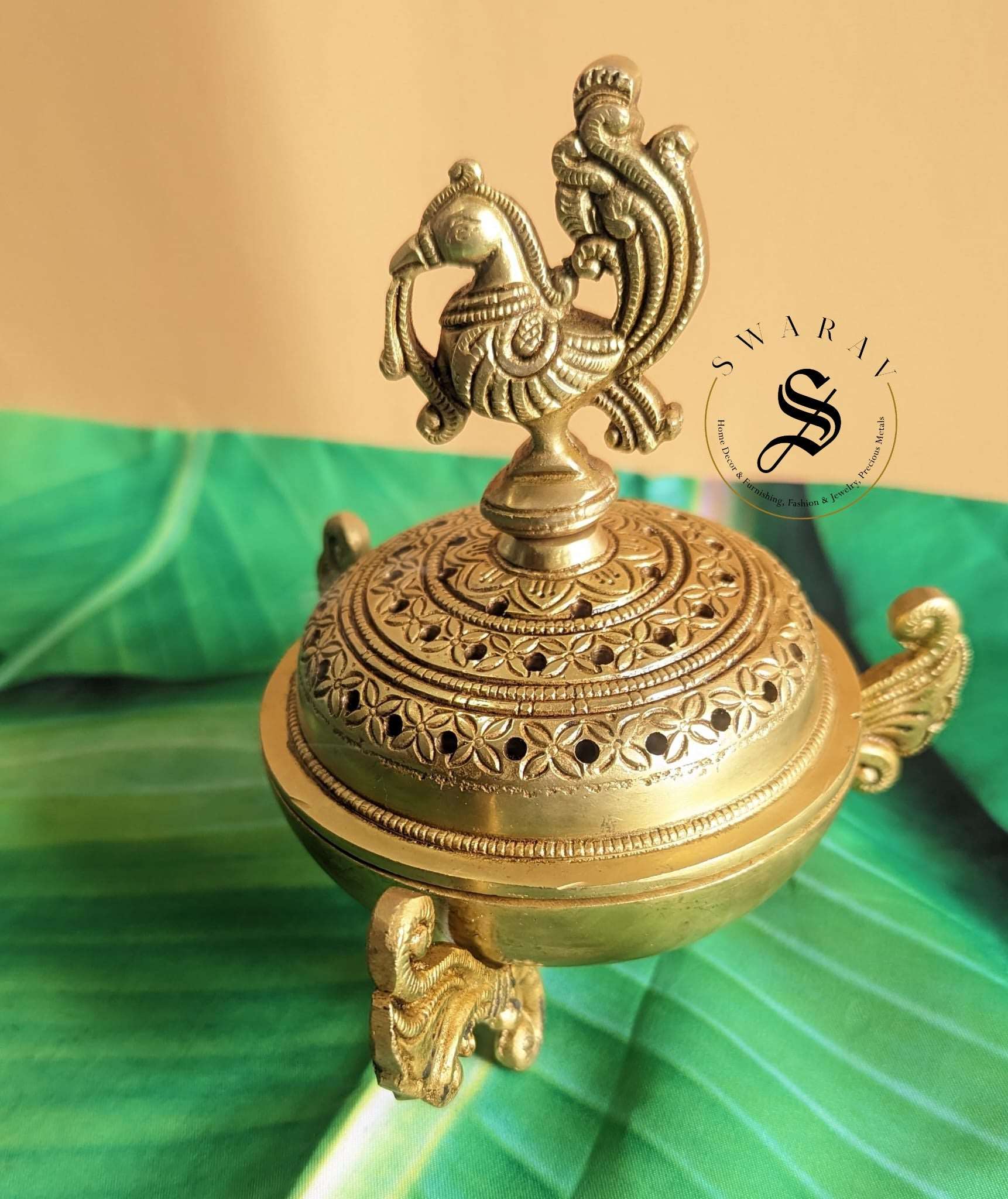 Inscense Holder/ diffuser or Dhoop Daan in Brass.