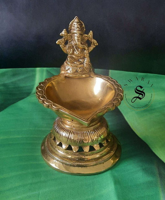 Pure Brass Ganesh Diya