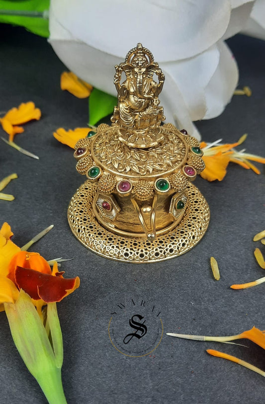 Kumkum Bharini/ Box - Ganesha.