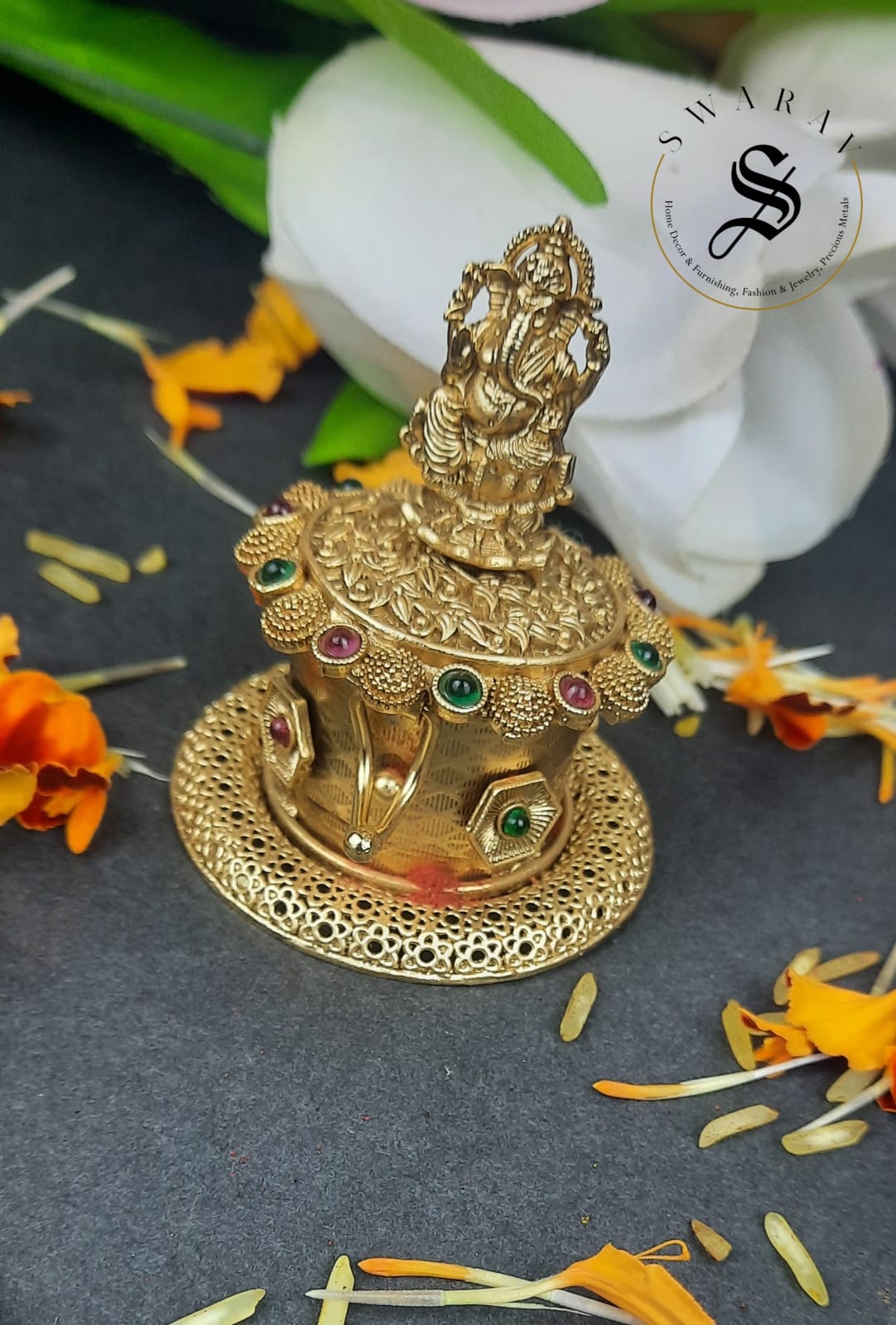 Kumkum Bharini/ Box - Ganesha.