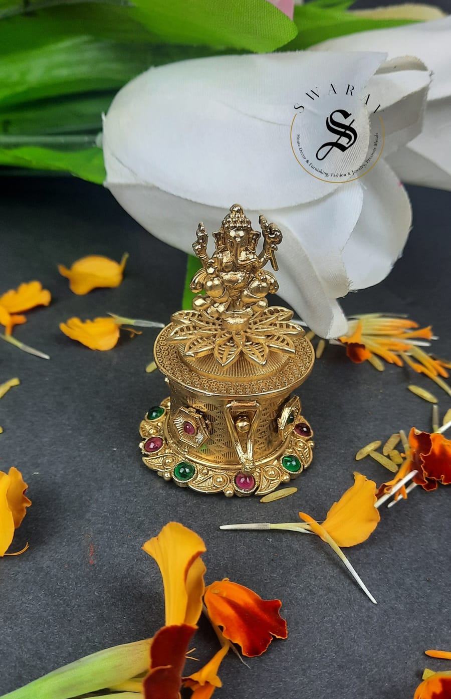 Kumkum Bharini - Lotus Ganesha.