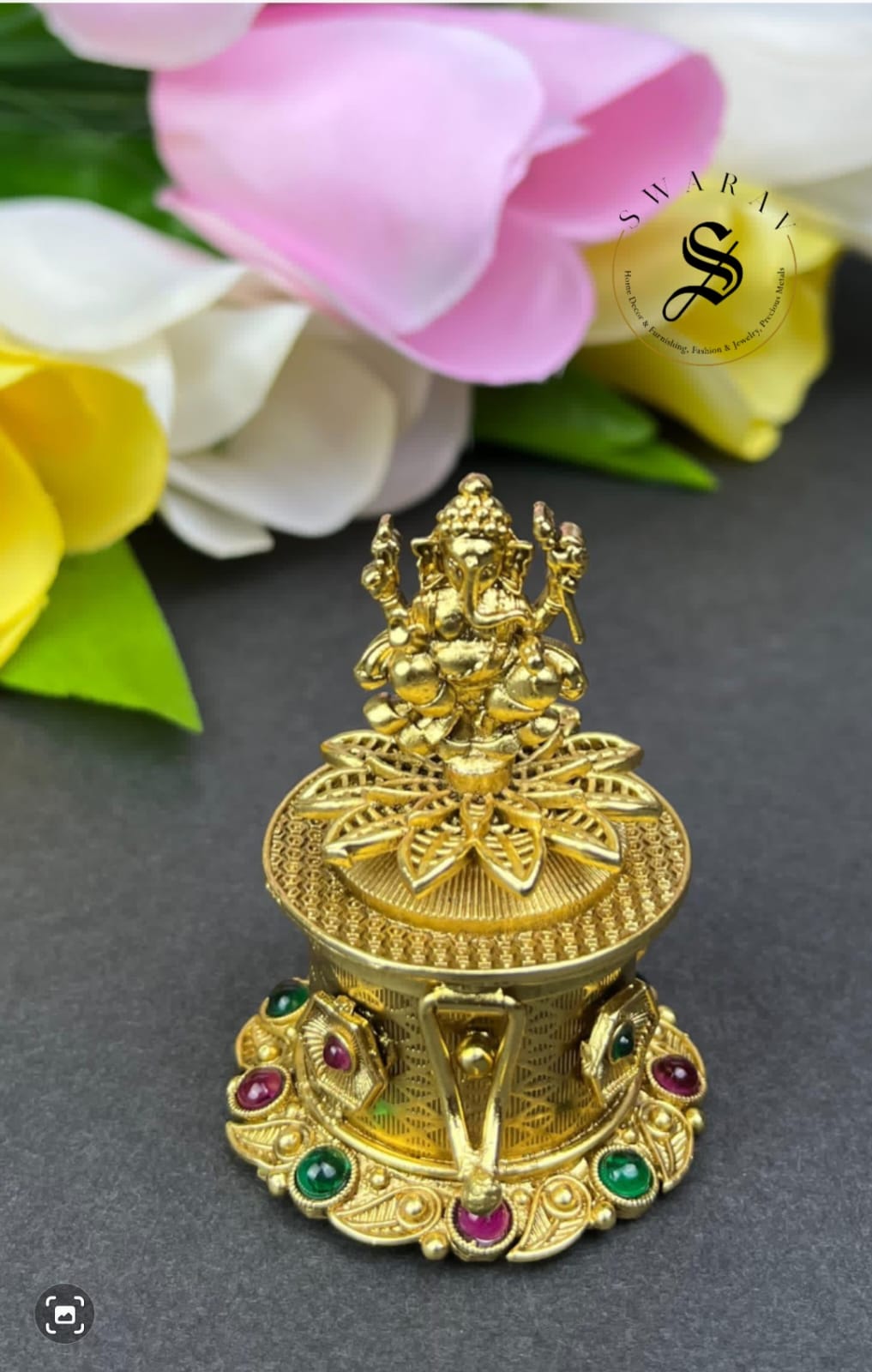 Kumkum Bharini - Lotus Ganesha.