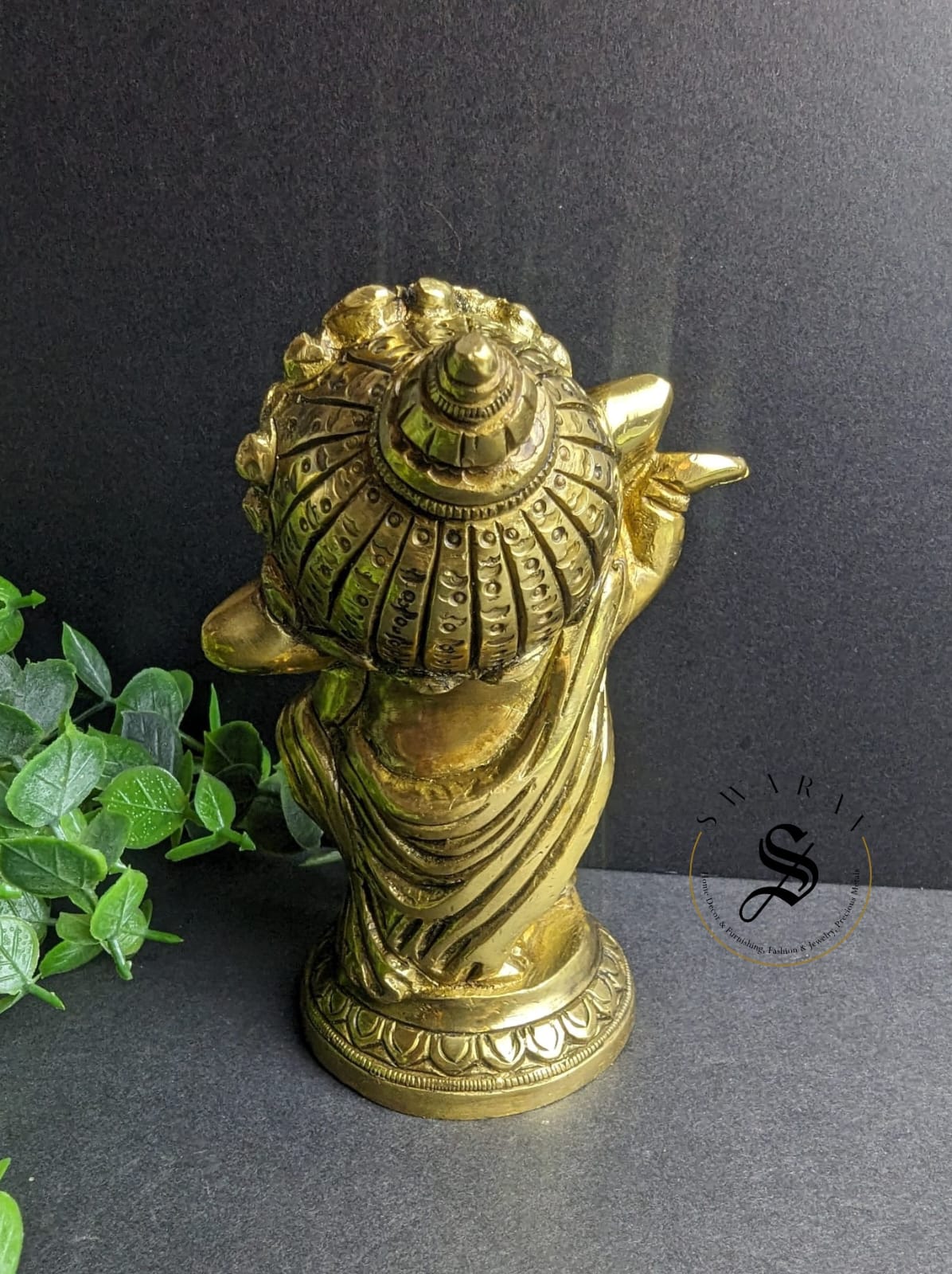 Pure Superfine Brass Dancing Ganesh - Height 6 inch. Weight - 1 Kg.