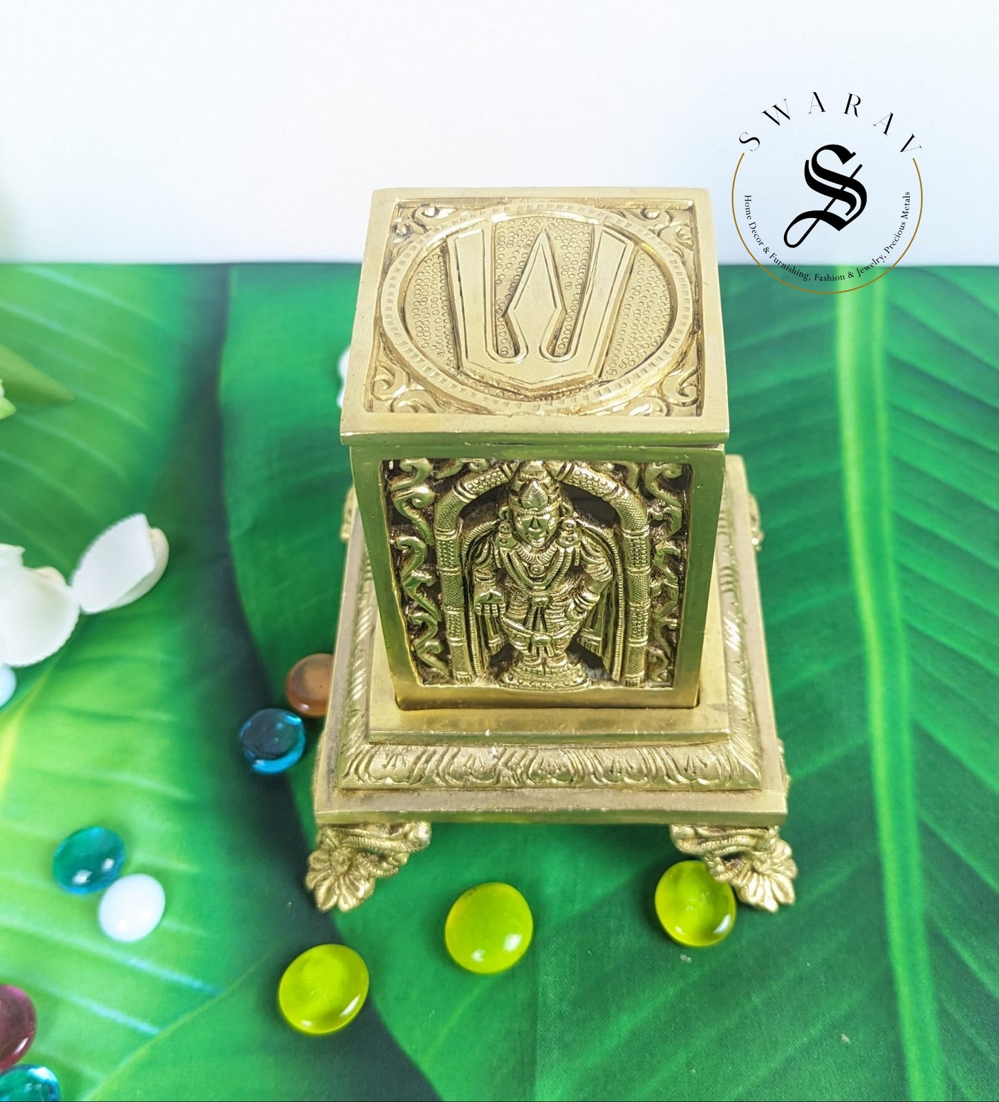 Pure Brass Multipurpose Balaji Dhoop/Diya Stand.