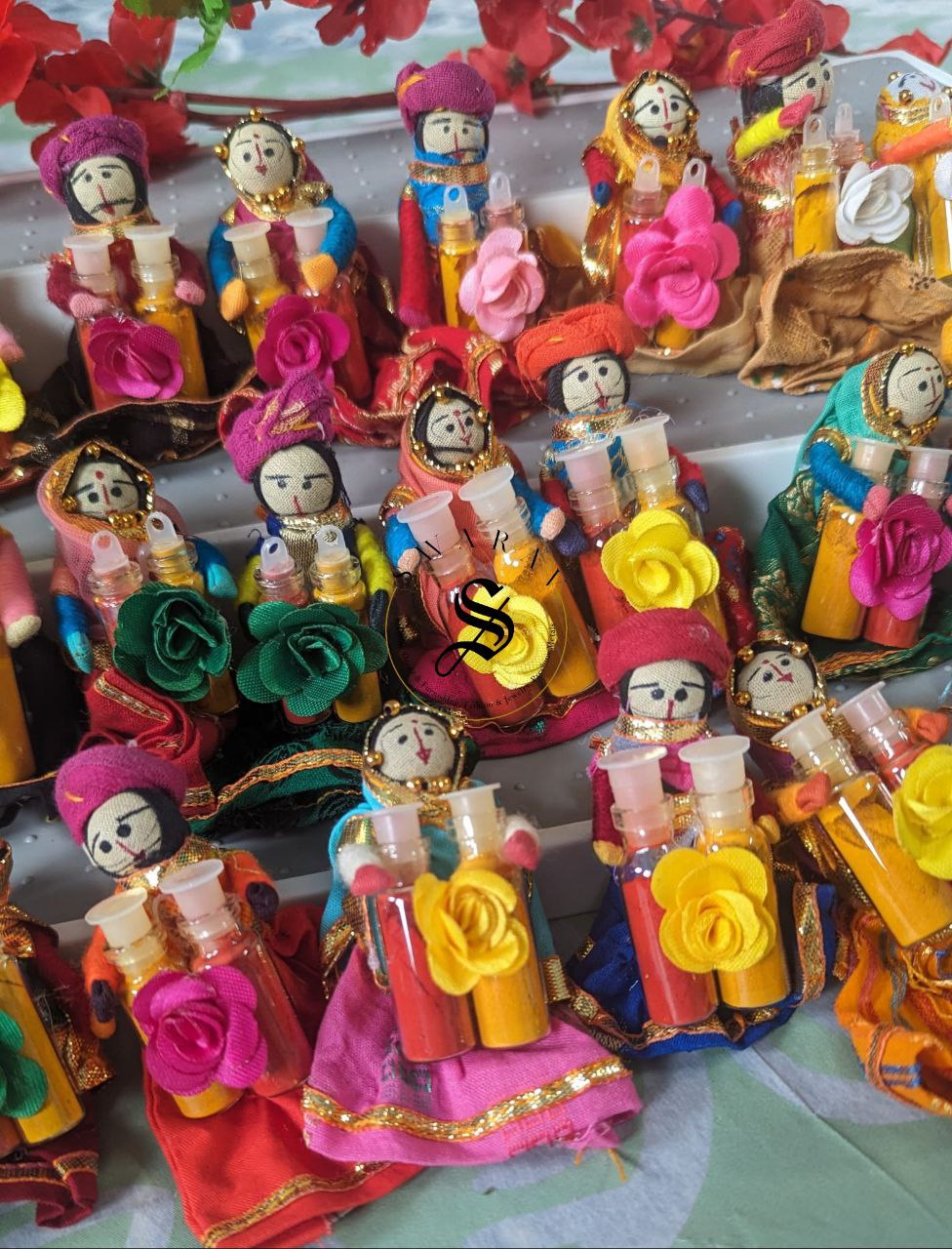 24pc / 12 pairs of Haldi Kumkum / Pasupu Kumkuma doll  Couple- @$2.99