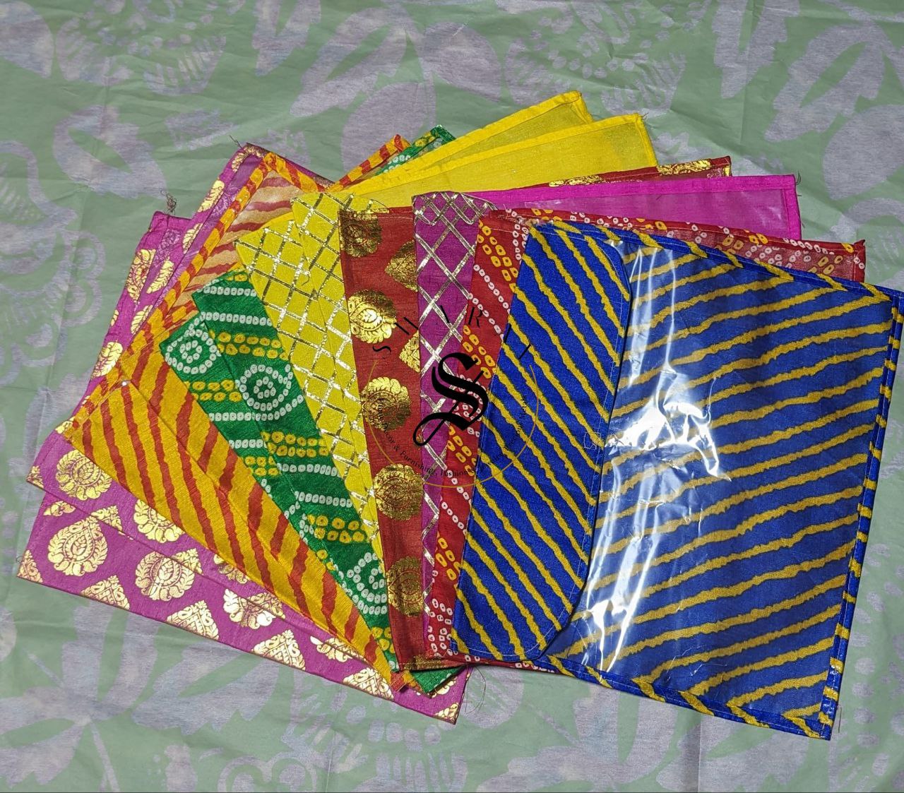 Saree Covers - Set of 12 . Size : 14 by 16 inch