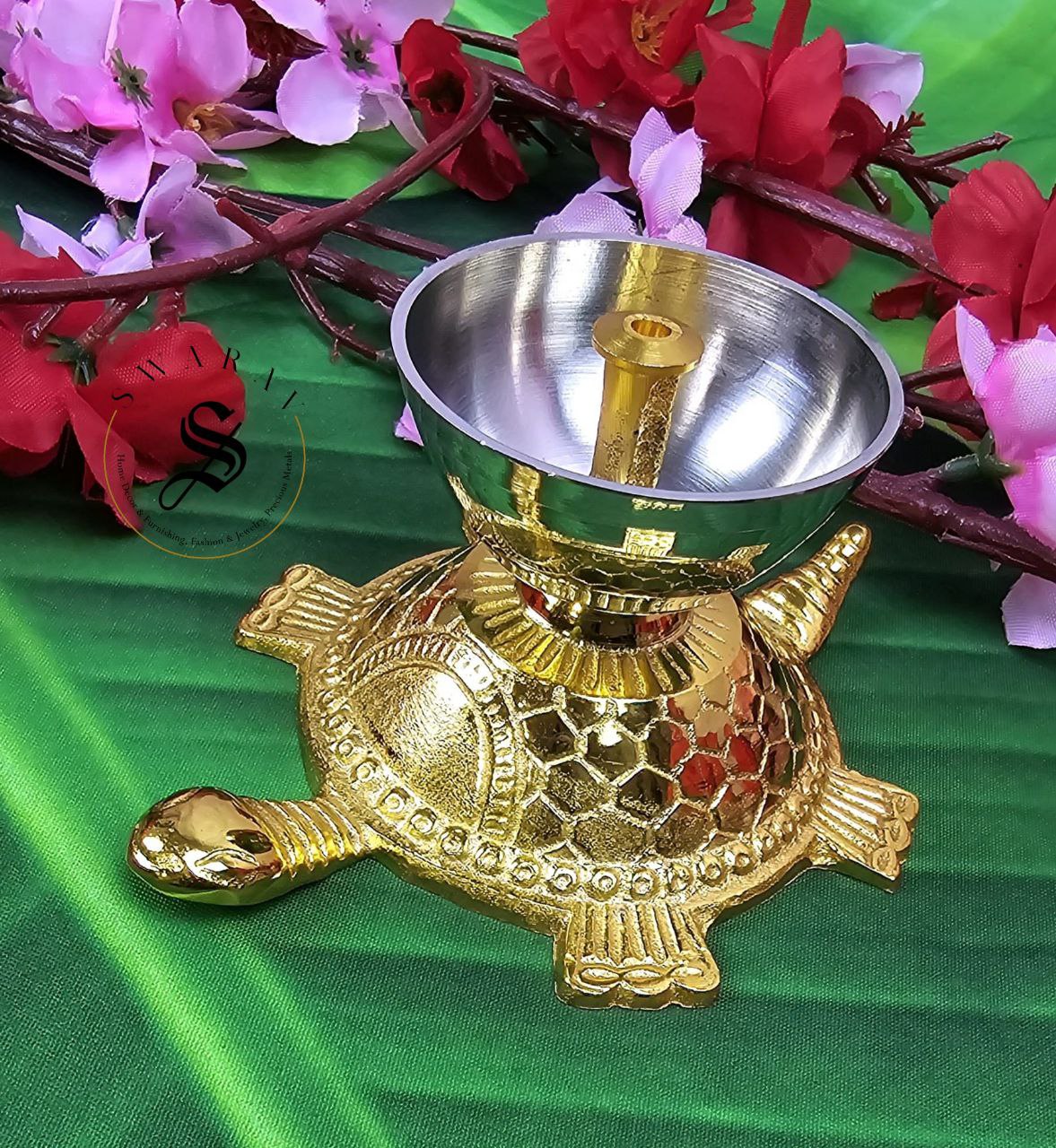 Pure Brass Tortoise Diya