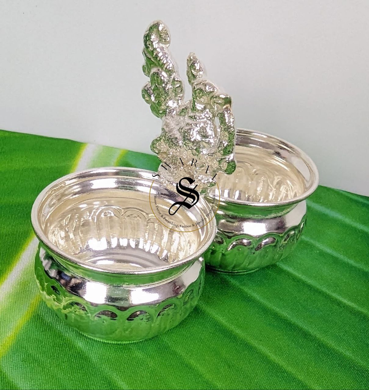 German silver 2 cup Panchwala - Washable. 3 inch by 4 inch