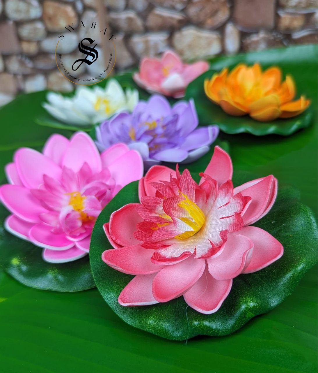 Floating Foam Lotus - ( Pack of 6)