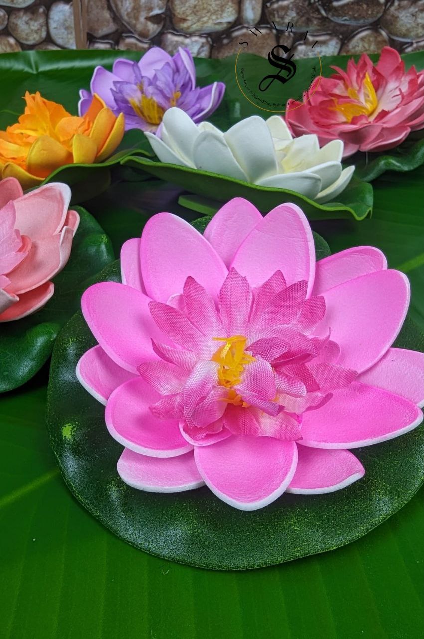 Floating Foam Lotus - ( Pack of 6)