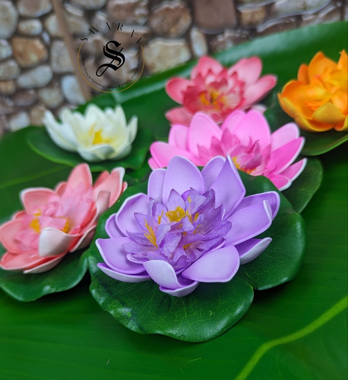 Floating Foam Lotus - ( Pack of 6)