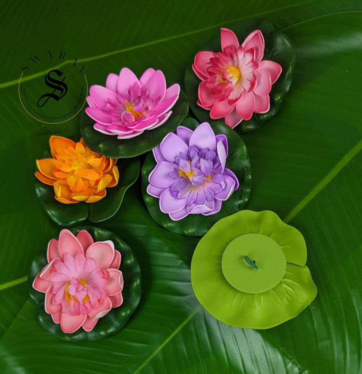 Floating Foam Lotus - ( Pack of 6)