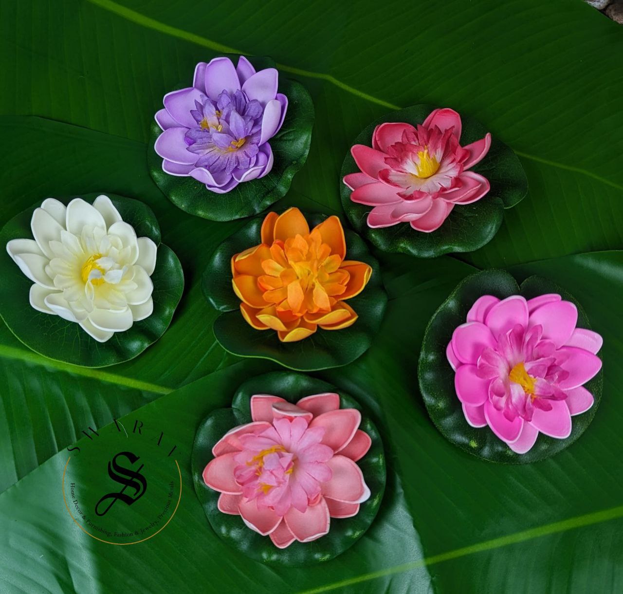 Floating Foam Lotus - ( Pack of 6)