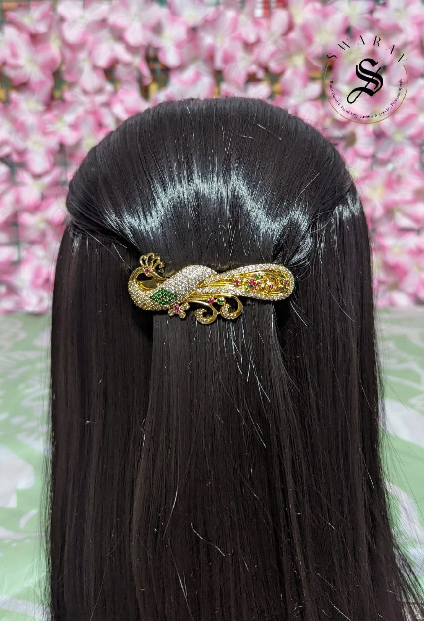 Women's Brass Hair clips - Set of 2.  Size : 4 inches.